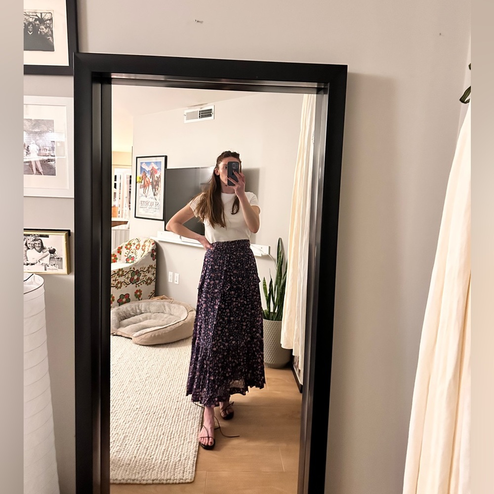 Isabel Marant, Étoile Lineka High-rise Tiered Floral Long Skirt